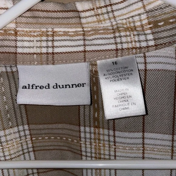 Alfred dunner long sleeve flannel - Picture 3 of 3